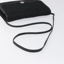 Christian Dior Trotter Canvas Shoulder Bag Black Gold Auth BA1830-7