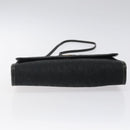 Christian Dior Trotter Canvas Shoulder Bag Black Gold Auth BA1830-5