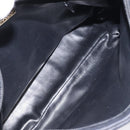 BALLY Quilted Shoulder Bag Leather Black Gold Auth BA1832-17