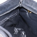 BALLY Quilted Shoulder Bag Leather Black Gold Auth BA1832-18