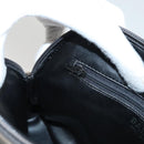 BALLY Quilted Chain Shoulder Bag Leather Gray Gold Auth BA1833-20