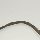 BALLY Quilted Chain Shoulder Bag Leather Gray Gold Auth BA1833-8