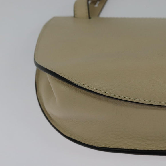 Chloe Georgia Shoulder Bag Leather Gold Auth BA1844