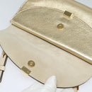Chloe Georgia Shoulder Bag Leather Gold Auth BA1844-10
