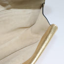 Chloe Georgia Shoulder Bag Leather Gold Auth BA1844-17