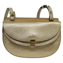 Chloe Georgia Shoulder Bag Leather Gold Auth BA1844-2