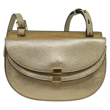 Chloe Georgia Shoulder Bag Leather Gold Auth BA1844 - 0