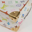 LOUIS VUITTON Monogram Multicolor Trouville Hand Bag White M92663 Auth BA1858V-14