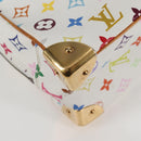 LOUIS VUITTON Monogram Multicolor Trouville Hand Bag White M92663 Auth BA1858V-15