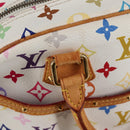 LOUIS VUITTON Monogram Multicolor Trouville Hand Bag White M92663 Auth BA1858V-9