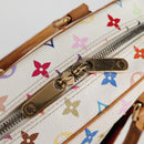LOUIS VUITTON Monogram Multicolor Trouville Hand Bag White M92663 Auth BA1858V-17