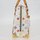 LOUIS VUITTON Monogram Multicolor Trouville Hand Bag White M92663 Auth BA1858V-4