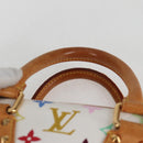 LOUIS VUITTON Monogram Multicolor Trouville Hand Bag White M92663 Auth BA1858V-13