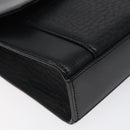 Burberrys Shoulder Bag Leather Black Gold Auth BA1863-14