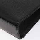 Burberrys Shoulder Bag Leather Black Gold Auth BA1863-15