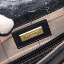 Burberrys Shoulder Bag Leather Black Gold Auth BA1863-18