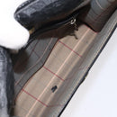 Burberrys Shoulder Bag Leather Black Gold Auth BA1863-11