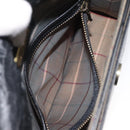 Burberrys Shoulder Bag Leather Black Gold Auth BA1863-12