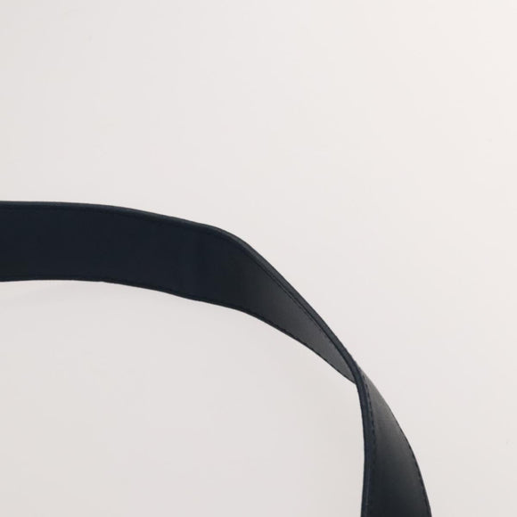 BVLGARI Hand Bag Leather 2way Blue Gold Auth BA1864