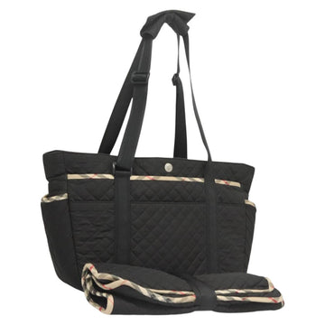BURBERRY Tote Bag Nylon Black Auth BA1865