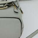 Chloe Fay Hand Bag Leather 2way Light Blue Gold Auth BA1867-17