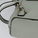 Chloe Fay Hand Bag Leather 2way Light Blue Gold Auth BA1867-18