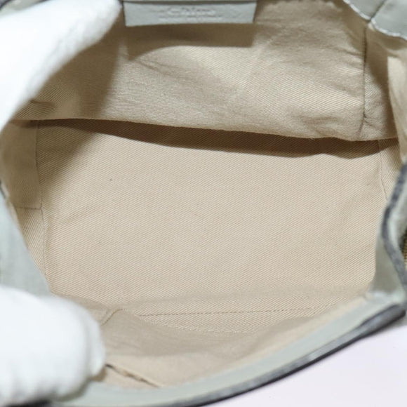 Chloe Fay Hand Bag Leather 2way Light Blue Gold Auth BA1867