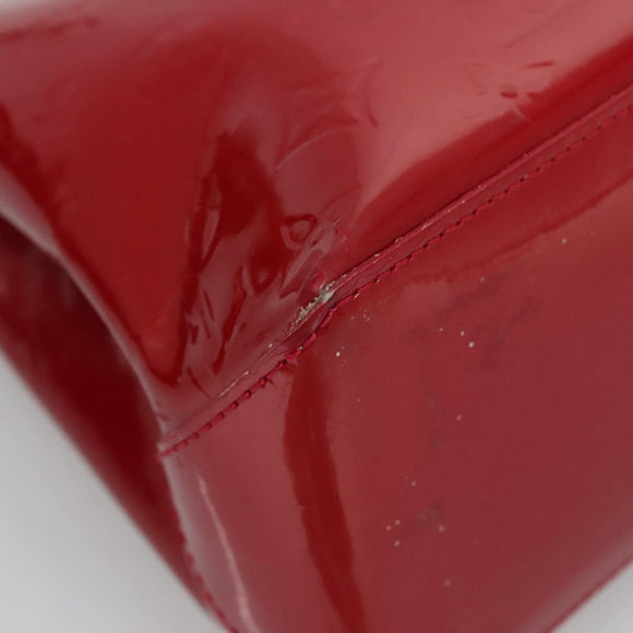 LOUIS VUITTON Monogram Vernis Wilshire PM Bag Pomme D'amour M93642 Auth BA1873