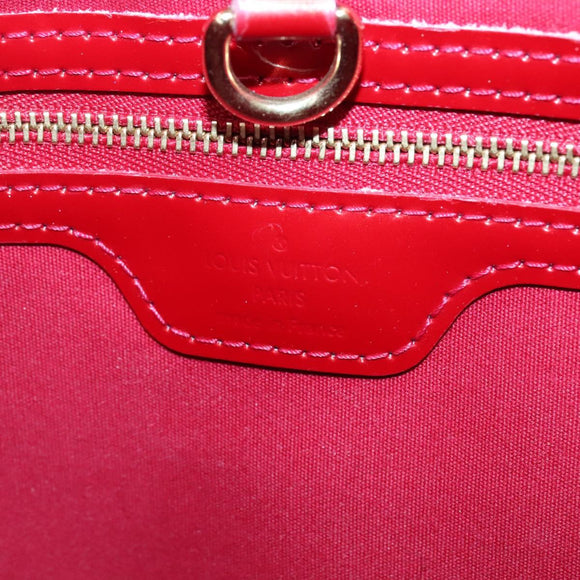 LOUIS VUITTON Monogram Vernis Wilshire PM Bag Pomme D'amour M93642 Auth BA1873
