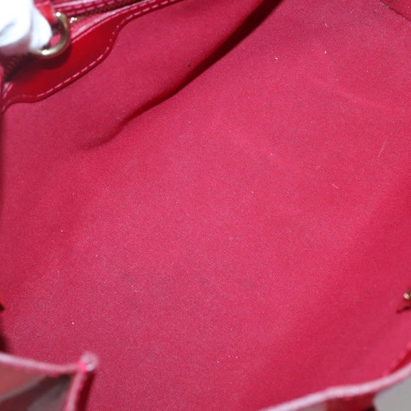 LOUIS VUITTON Monogram Vernis Wilshire PM Bag Pomme D'amour M93642 Auth BA1873