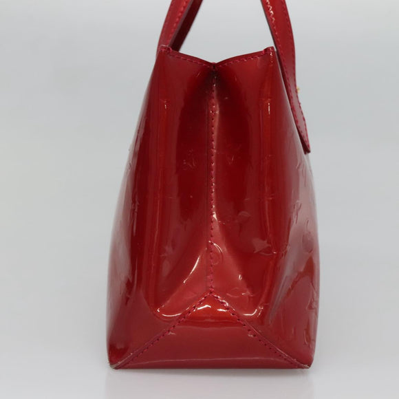 LOUIS VUITTON Monogram Vernis Wilshire PM Bag Pomme D'amour M93642 Auth BA1873