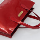 LOUIS VUITTON Monogram Vernis Wilshire PM Bag Pomme D'amour M93642 Auth BA1873-6