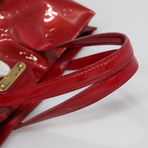 LOUIS VUITTON Monogram Vernis Wilshire PM Bag Pomme D'amour M93642 Auth BA1873