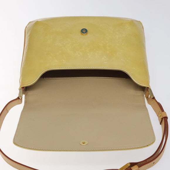 LOUIS VUITTON Monogram Vernis Thompson Street Bag Beige M91301 LV Auth BA1874