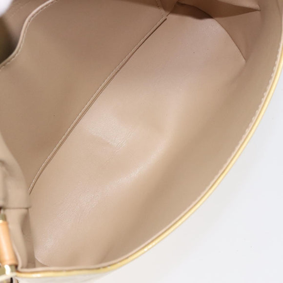 LOUIS VUITTON Monogram Vernis Thompson Street Bag Beige M91301 LV Auth BA1874