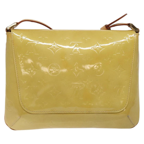 LOUIS VUITTON Monogram Vernis Thompson Street Bag Beige M91301 LV Auth BA1874