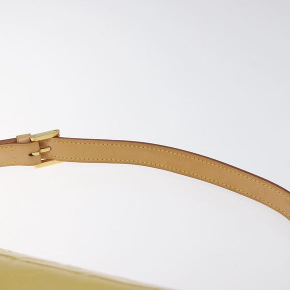 LOUIS VUITTON Monogram Vernis Thompson Street Bag Beige M91301 LV Auth BA1874