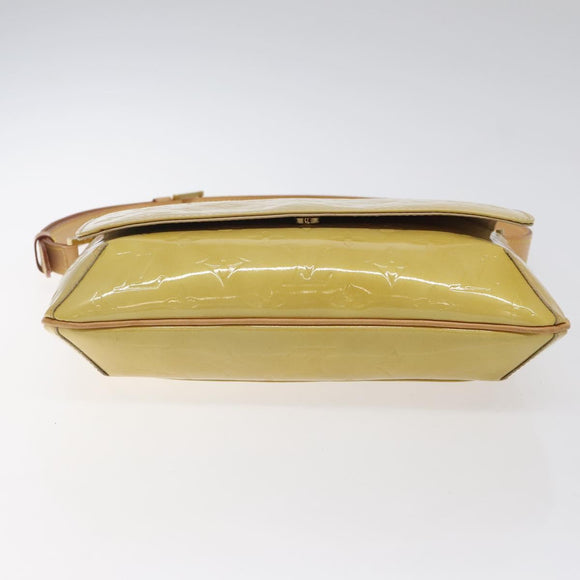 LOUIS VUITTON Monogram Vernis Thompson Street Bag Beige M91301 LV Auth BA1874