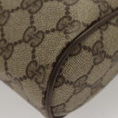 GUCCI GG Supreme Web Sherry Line Clutch Bag PVC Beige Red 75 01 012 Auth BA1881-16