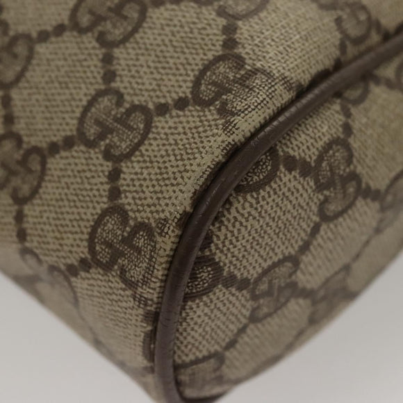 GUCCI GG Supreme Web Sherry Line Clutch Bag PVC Beige Red 75 01 012 Auth BA1881