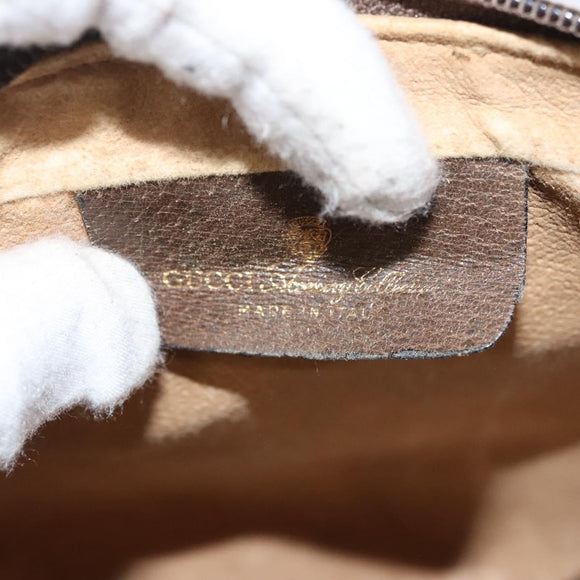 GUCCI GG Supreme Web Sherry Line Clutch Bag PVC Beige Red 75 01 012 Auth BA1881