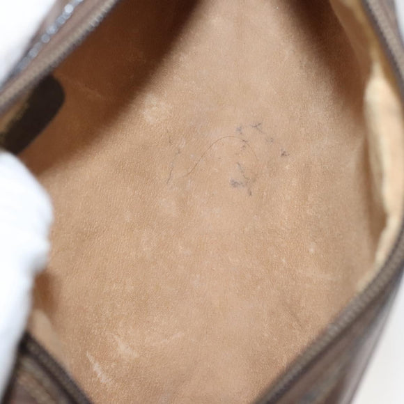 GUCCI GG Supreme Web Sherry Line Clutch Bag PVC Beige Red 75 01 012 Auth BA1881