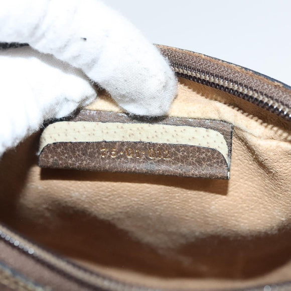 GUCCI GG Supreme Web Sherry Line Clutch Bag PVC Beige Red 75 01 012 Auth BA1881