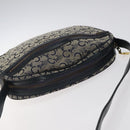 CELINE C Sulky Shoulder Bag Canvas Navy Gold Auth BA1890-6