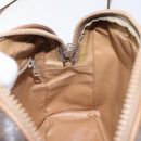 CELINE Macadam Canvas Shoulder Bag PVC Leather Brown Gold Auth BA1891-19