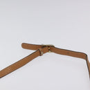 CELINE Macadam Canvas Shoulder Bag PVC Leather Brown Gold Auth BA1891-8