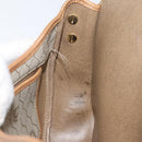 Christian Dior Honeycomb Canvas Shoulder Bag PVC Beige Gold Auth BA1892-19