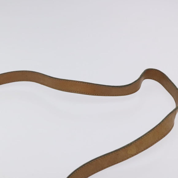 Christian Dior Honeycomb Canvas Shoulder Bag PVC Beige Gold Auth BA1892