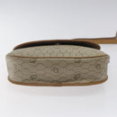 Christian Dior Honeycomb Canvas Shoulder Bag PVC Beige Gold Auth BA1892-5