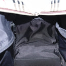 BURBERRY Nova Check Hand Bag Canvas Beige Silver Auth BA1895-18